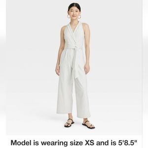 Double Breasted Wide Leg Jumpsuit